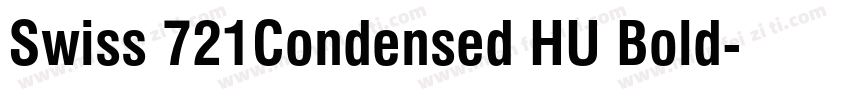 Swiss 721Condensed HU Bold字体转换